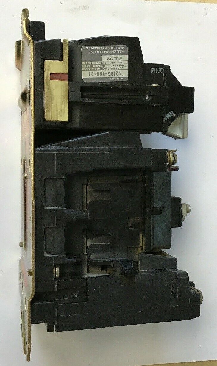 ALLEN BRADLEY 509-B0D SER.B SIZE 1 STARTER 10HP 575V 3-5POLE 27AMP W29 HEATERS