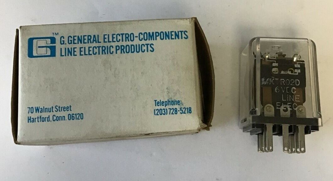 G. GENERAL ELECTRO MKTRO2D RELAY 6VDC ***LOTOF2***