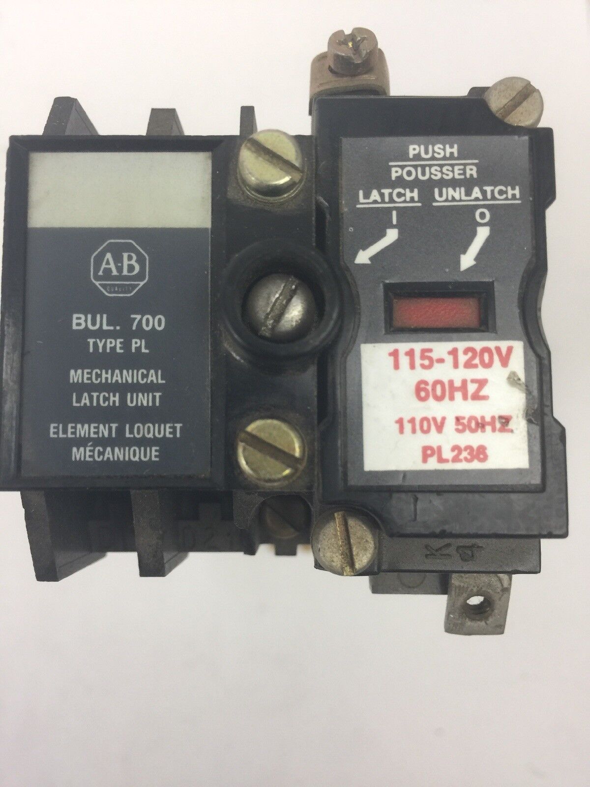 ALLEN BRADLEY 700-PL400A1 SER C AC RELAY 700-P400A1 700-PLLAI SER B PL236