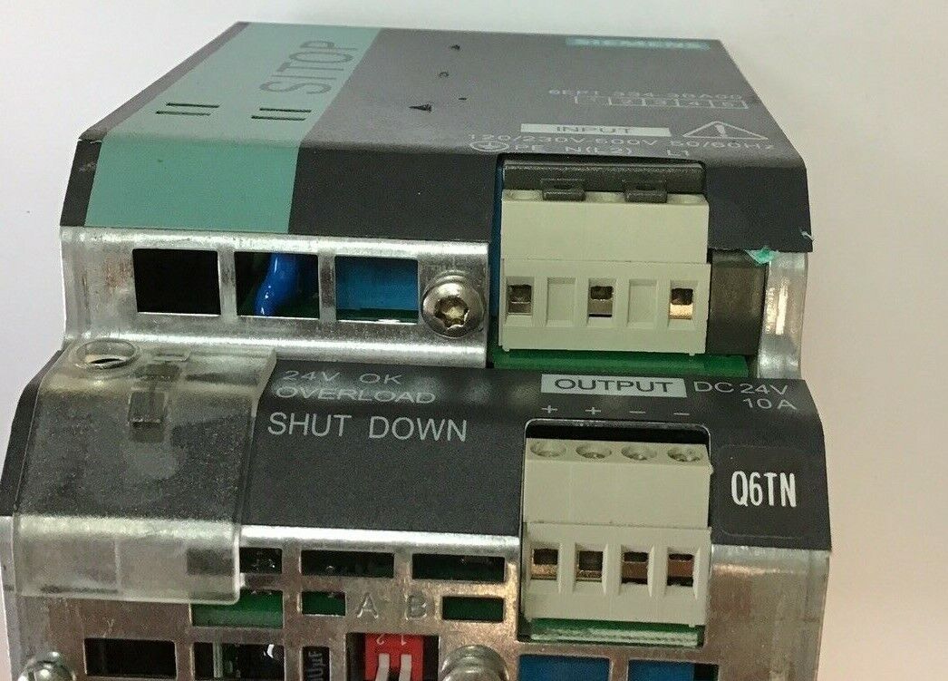 SIEMENS POWER SUPPLY 6EP1 334-3BA00 500V 50/60HZ 10A 1/2HP SITOP