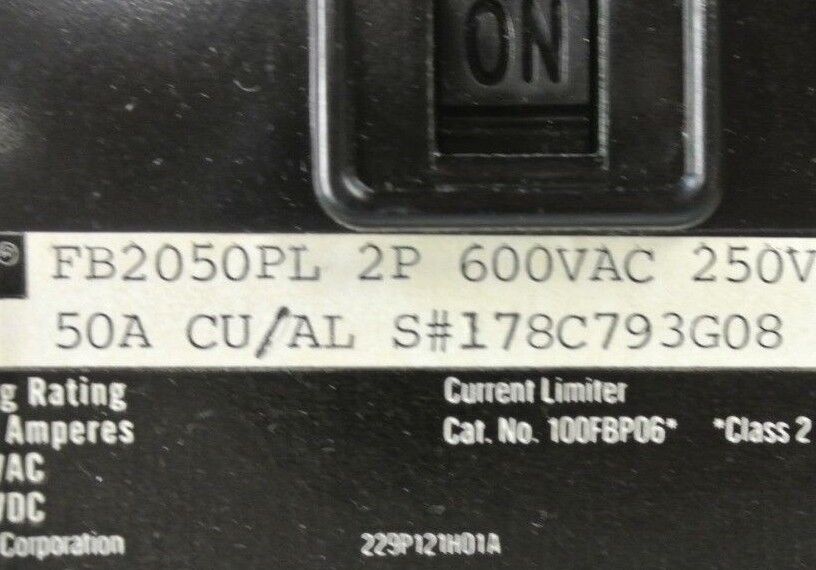WESTINGHOUSE FB2050PL TRI-PAC DE-ION CIRCUIT BREAKER / 50A / NEW SURPLUS