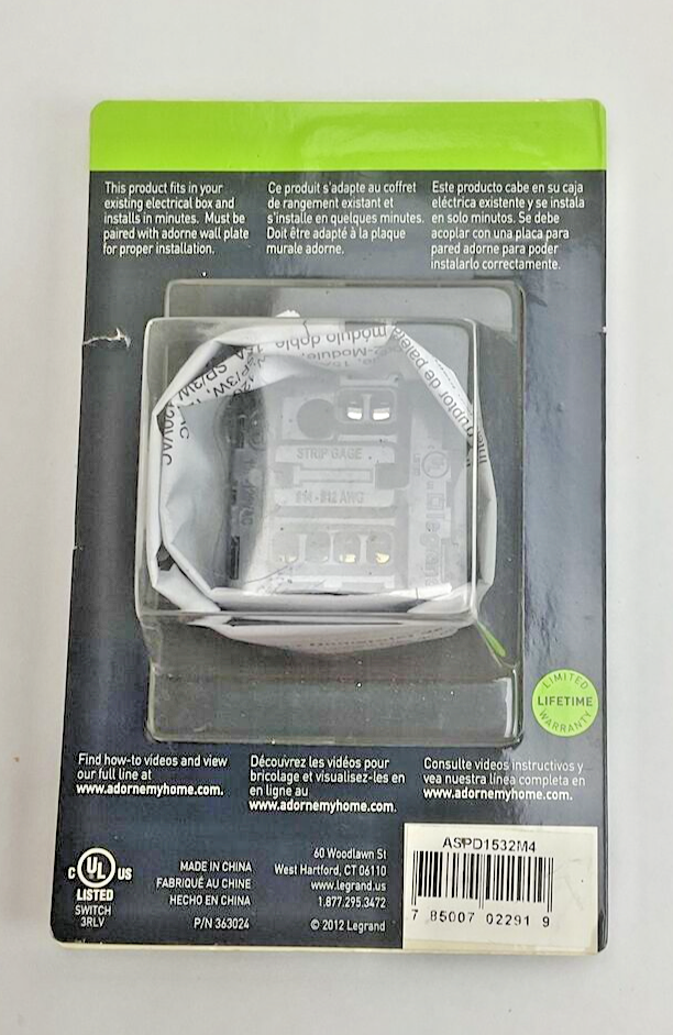 ADORNE ASPD152M4 PADDLE SWITCH INTERRRUPTOR 15A ****LOTOF5****