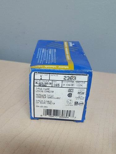 Leviton NEMA L10-20R Locking Connector Plug Twist Lock 20A 125/250V 2363 Boxed2