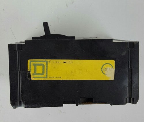Square D FAL36030 30 Amp 3 Pole Circuit Breaker 600 VAC 250 VDC FAL FAL363