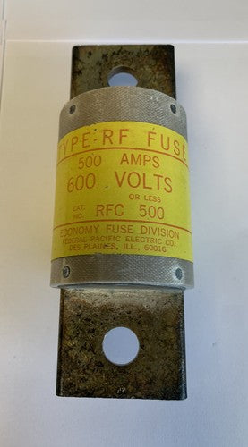 Federal Pacific/Economy Fuse RFC500 500A 600V Fuse1