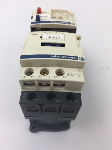 TELEMECANIQUE LC1D09BL CONTACTOR LRD04 OVERLOAD RELAY LAD4TBDL 24V10