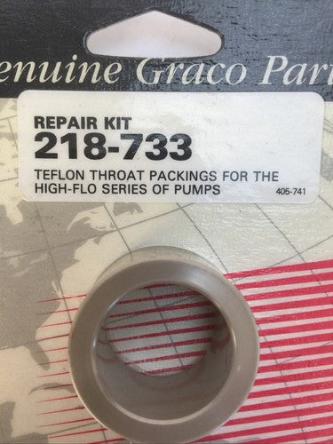 GRACO REPAIR KIT 218-733 TEFLON THROAT PACKINGS FOR THE HIGH-FLO SERIES OF PUMPS1