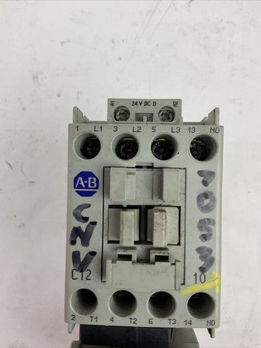 ALLEN BRADLEY STARTER (100-C12D*10 COIL 24VDC + 193-EECB 1.0-5.0A)8