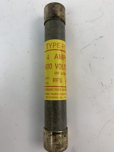 Economy Fuse RFS4 4A 600V Fuse "Lot of 10"3