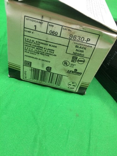 LEVITON 9630-P 2-P, 3-W STRAIGHT BLADE PLUG 9630P1