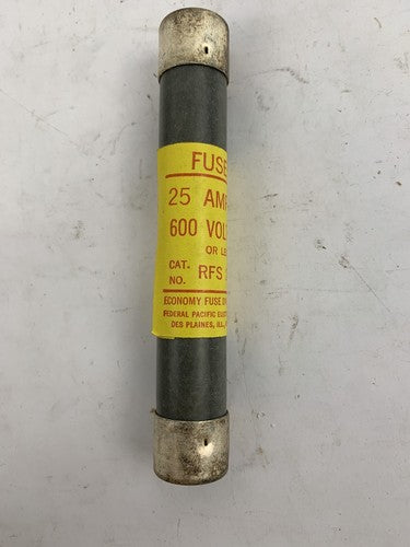 Economy Fuse RFS25 25A 600V Fuse "Lot of 10"3