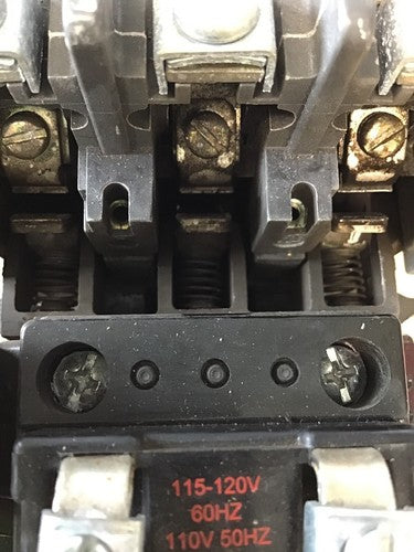 ALLEN-BRADLEY 509-BO*-E1+ SIZE 1 STARTER 120 V COIL W/592-EECC W/595-A SER.C9