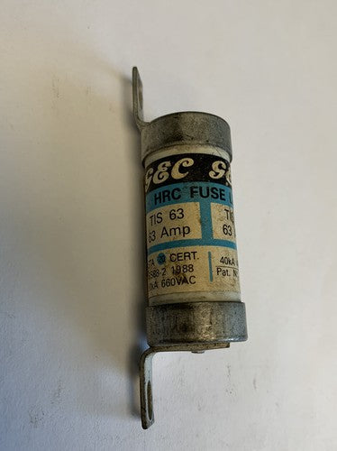 GEC TIS63 63A 460V HRC Fuse "Lot of 3"3
