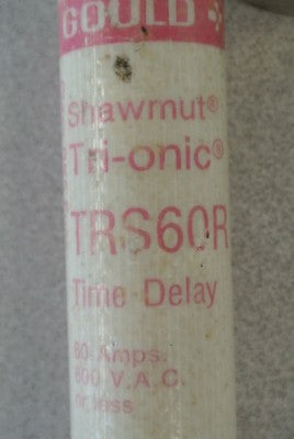 GOULD TRI-ONIC TRS60R FUSE 600VAC 60A TIME DELAY***LOTOF3***3