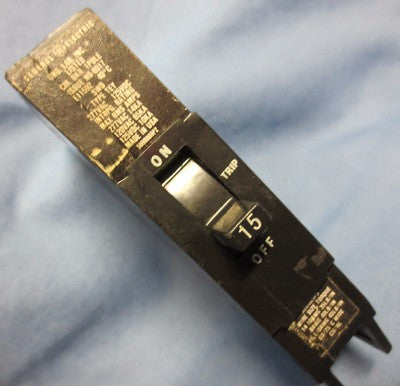 GENERAL ELECTRIC E11592 15A 1-POLE CIRCUIT BREAKER0