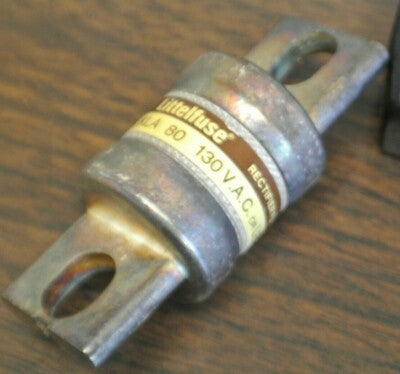LITTELFUSE KLA80 / SEMICONDUCTOR / RECTIFIER FUSE / 80A / 130V / NEW SURPLUS2