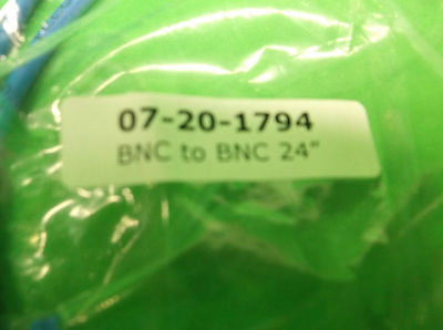 HOLLAND ELECTRONICS 07-20-1794 BNC-BNC MINI COAX CABLE BLUE - 24" - NEW IN BAG4