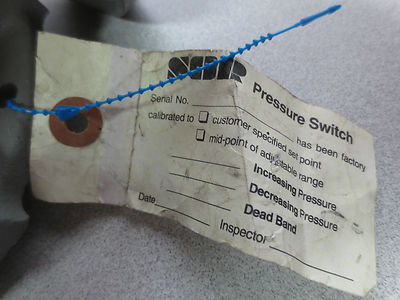 SOR 12S-K45-N4-B1A PRESSURE SWITCH, 1-16psi ADJUSTABLE / 400psi PROOF NEW SURPLU11