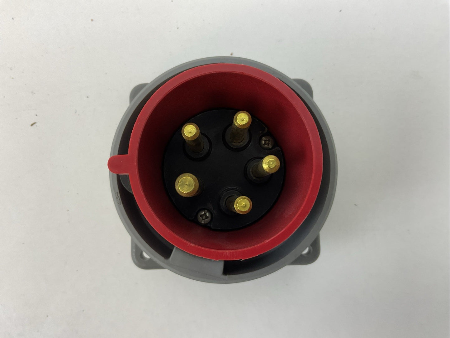 HUBBELL HBL530B7W FLANGED INLET WATERTIGHT PIN & SLEEVE 30A 277/480VAC 3 PHASE 5