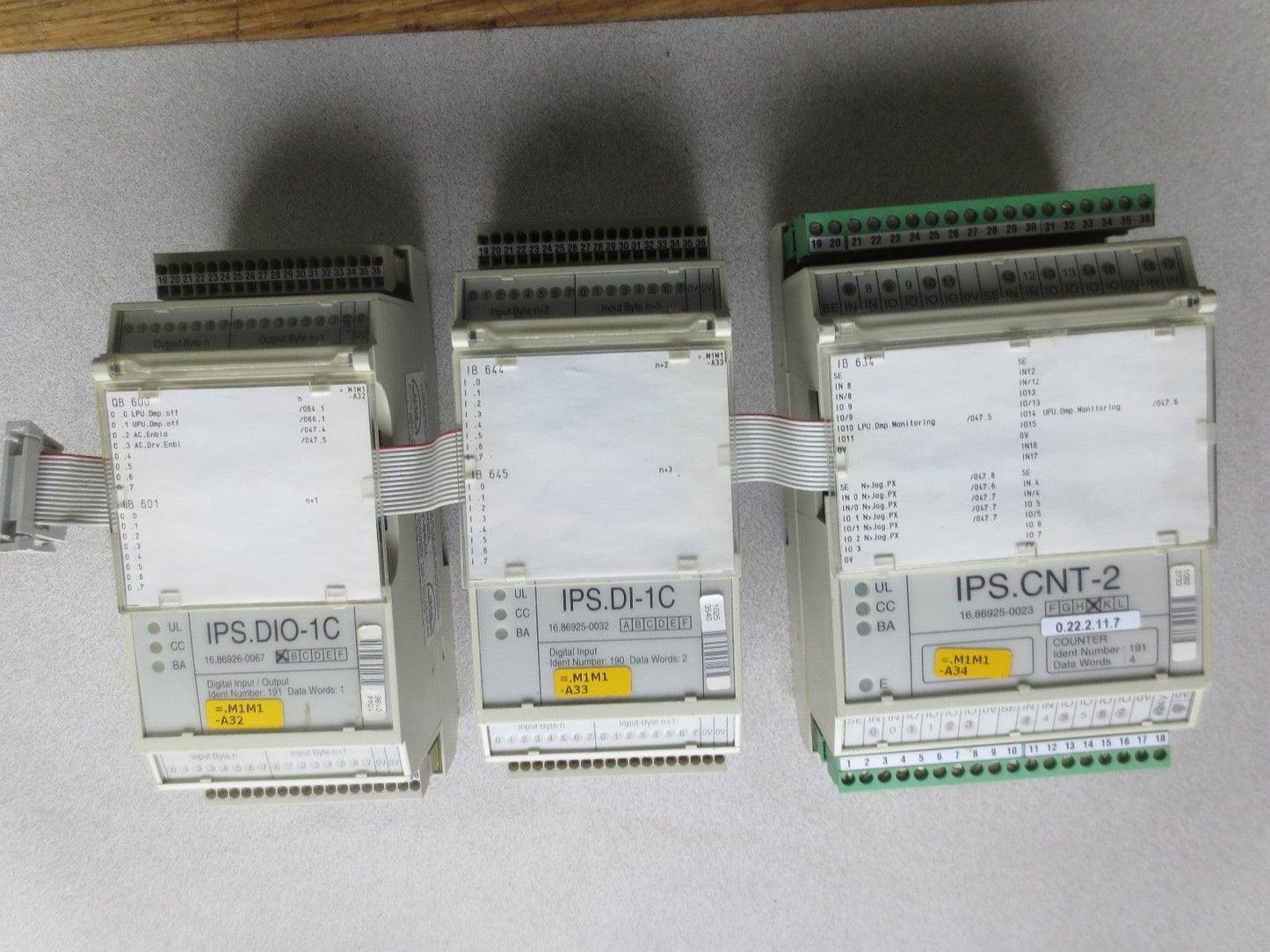 MAN ROLAND IPS.CNT-2 COUNTER MODULE + IPS.DI-1C DIGITAL INPUT + IPS.DIO-1C I/O7