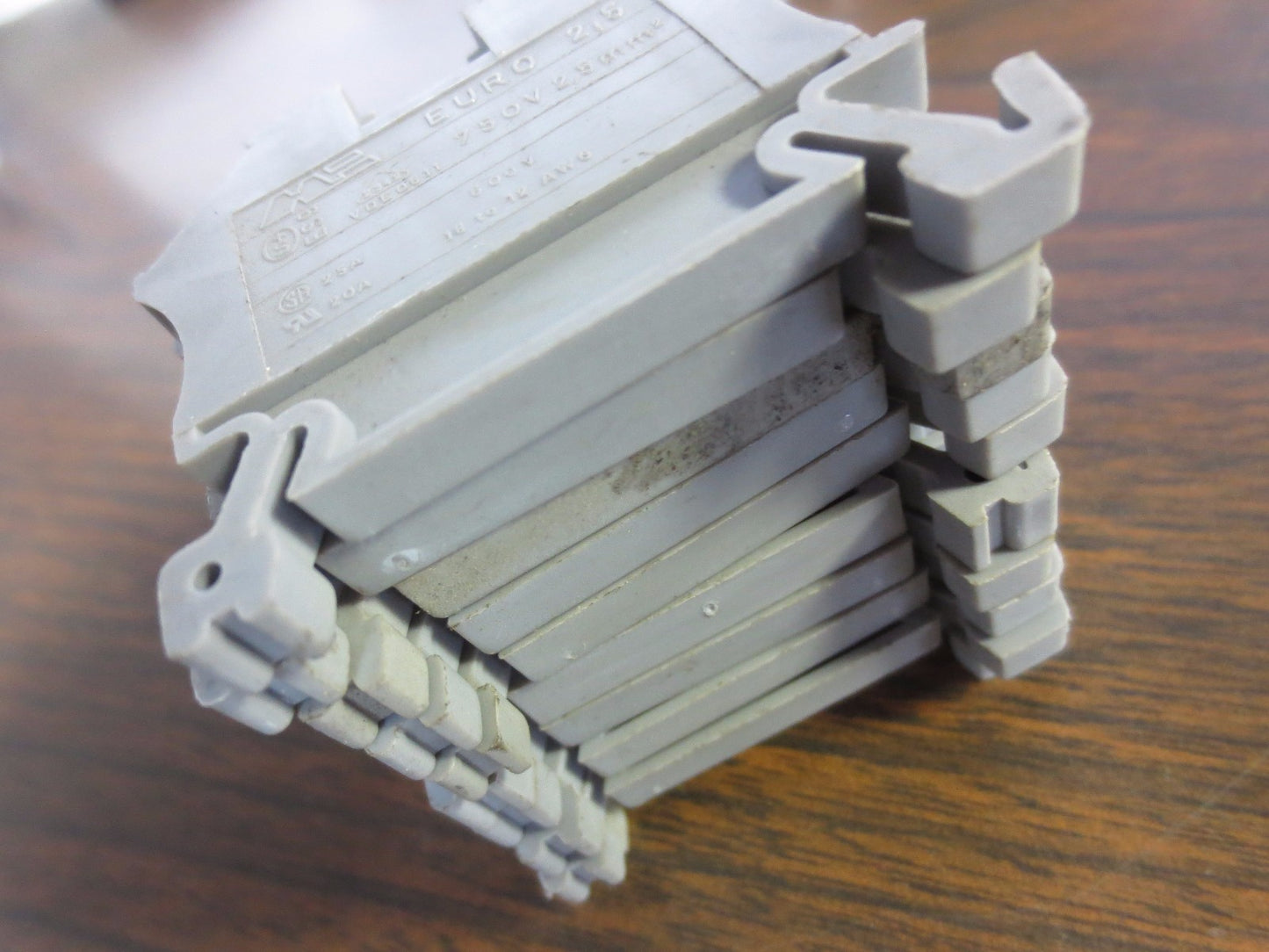 EURO 2.5 TERMINAL BLOCKS - GRAY - LOT of 5 - EURO 2,5 - MORSETTITALIA4
