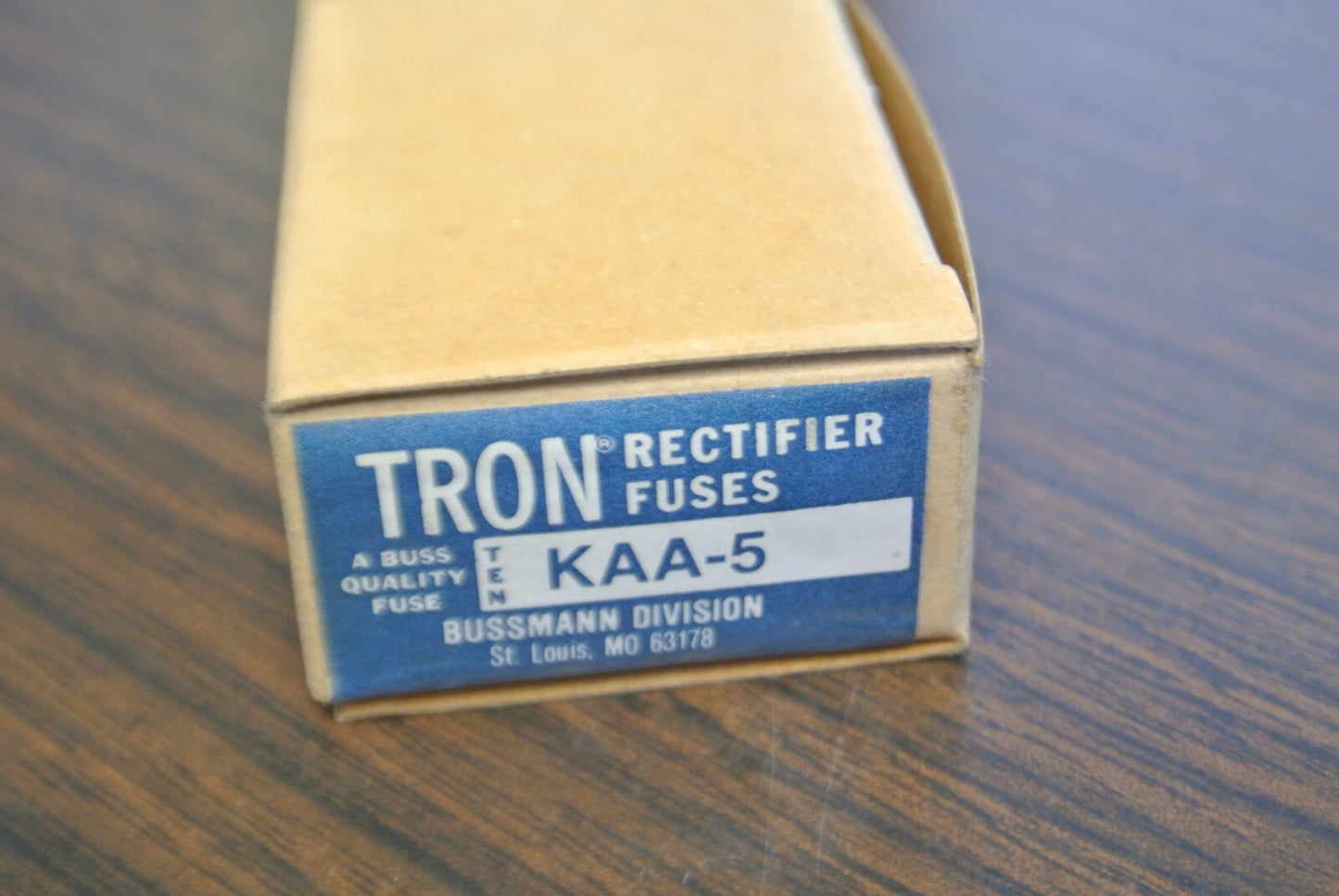 BOX of 10 / BUSSMANN / TRON KAA5 RECTIFIER FUSE / 5A / NEW SURPLUS2