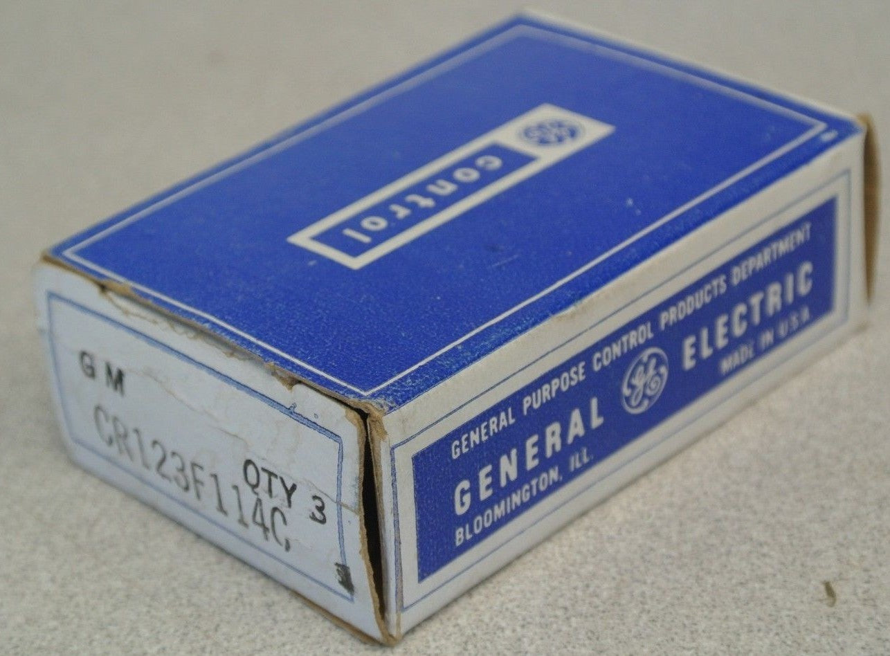 BOX of 3 / GENERAL ELECTRIC CR123F114C OVERLOAD HEATER ELEMENT / NEW SURPLUS7