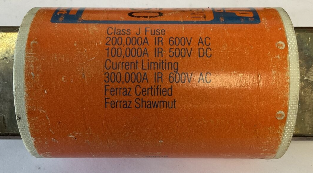 FERRAZ SHAWMUT AJT350 AMP TRAP 2000 600VAC 500VDC 350A CLASS J4