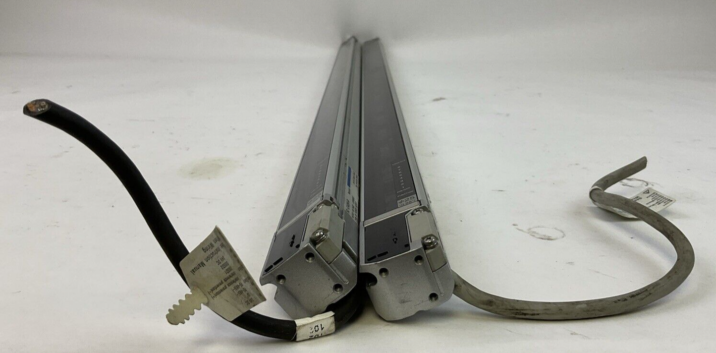 KEYENCE LIGHT CURTAIN SL-C40H-R RECEIVER SL-C40H-T TRANSMITTER 24VDC6