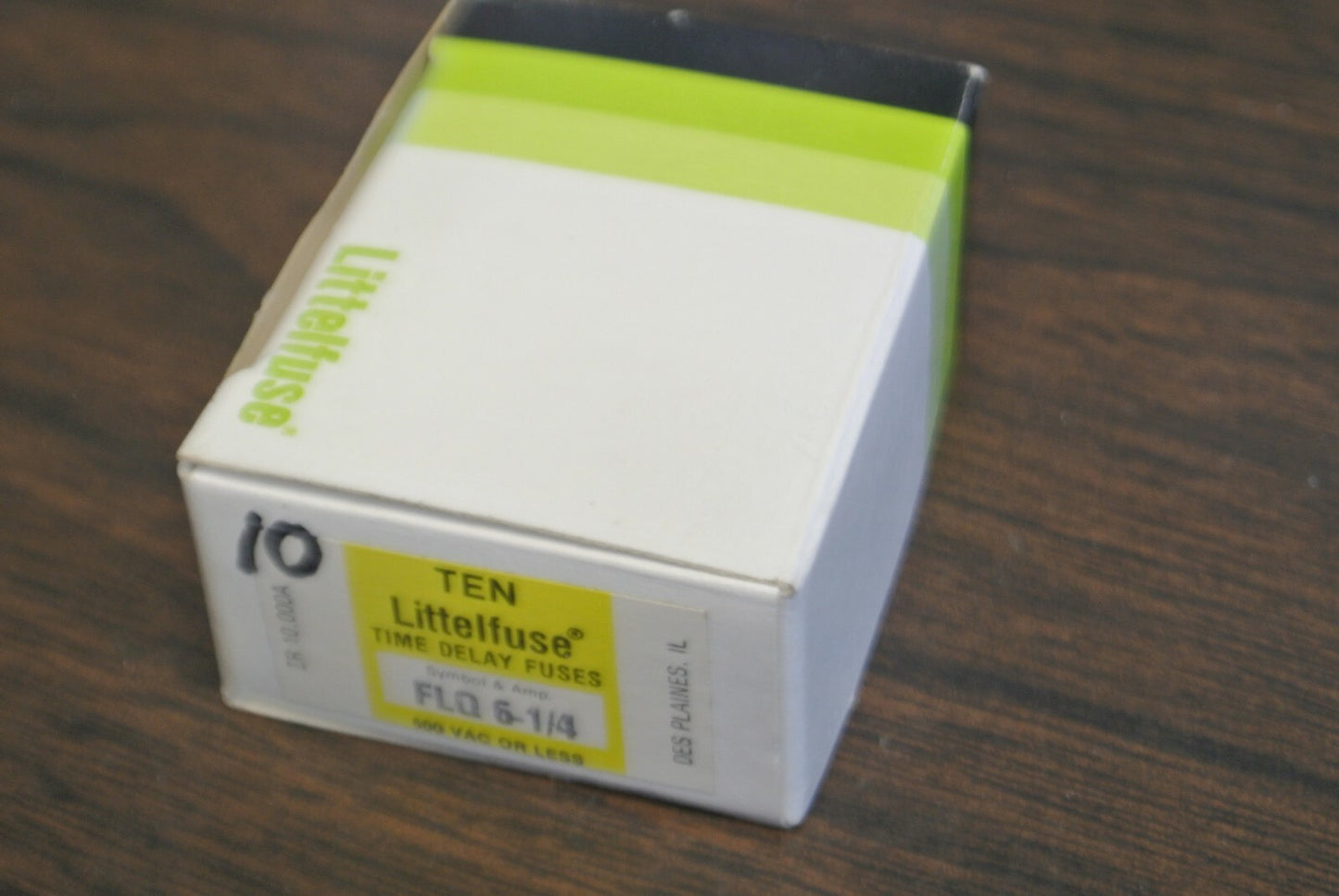 BOX of 10 / LITTELFUSE FLQ-6-1/4 TIME-DELAY FUSE / 6-1/4A / 500V / NEW SURPLUS3