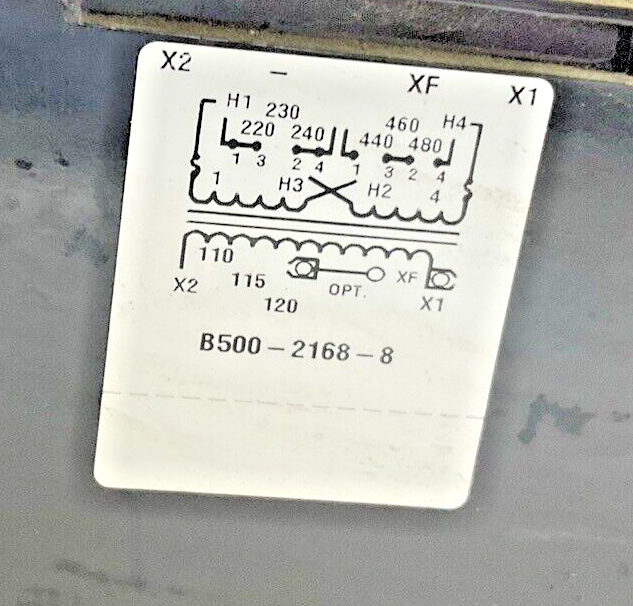 CUTLER HAMMER C0500E2AFB TRANSFORMER 500VA 50/60HZ6