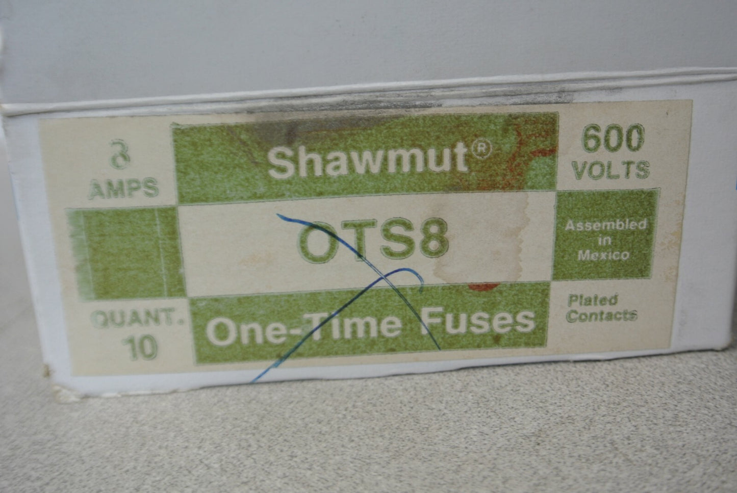 GOULD SHAWMUT OTS8 CLASS K5 FUSE 8A / 600V / NEW SURPLUS / EACH3