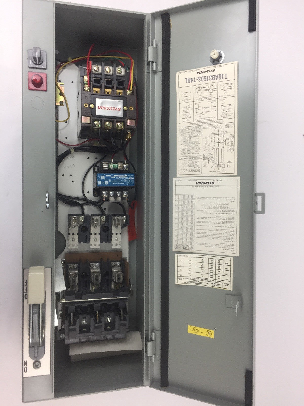 SYLVANIA T18AB31603-T46L A.C. MAGNETIC COMBINATION STARTER 30A 600V COIL 110-12011