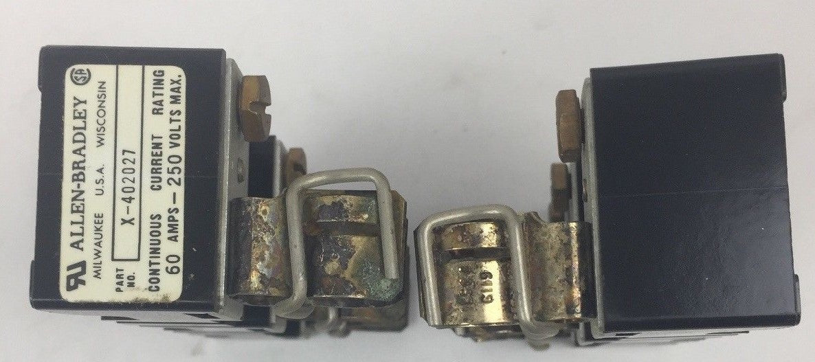 ALLEN BRADLEY 1491-N226 FUSE BLOCK 31-60 AMPS 250 VOLT 3 POLE SERIES A6