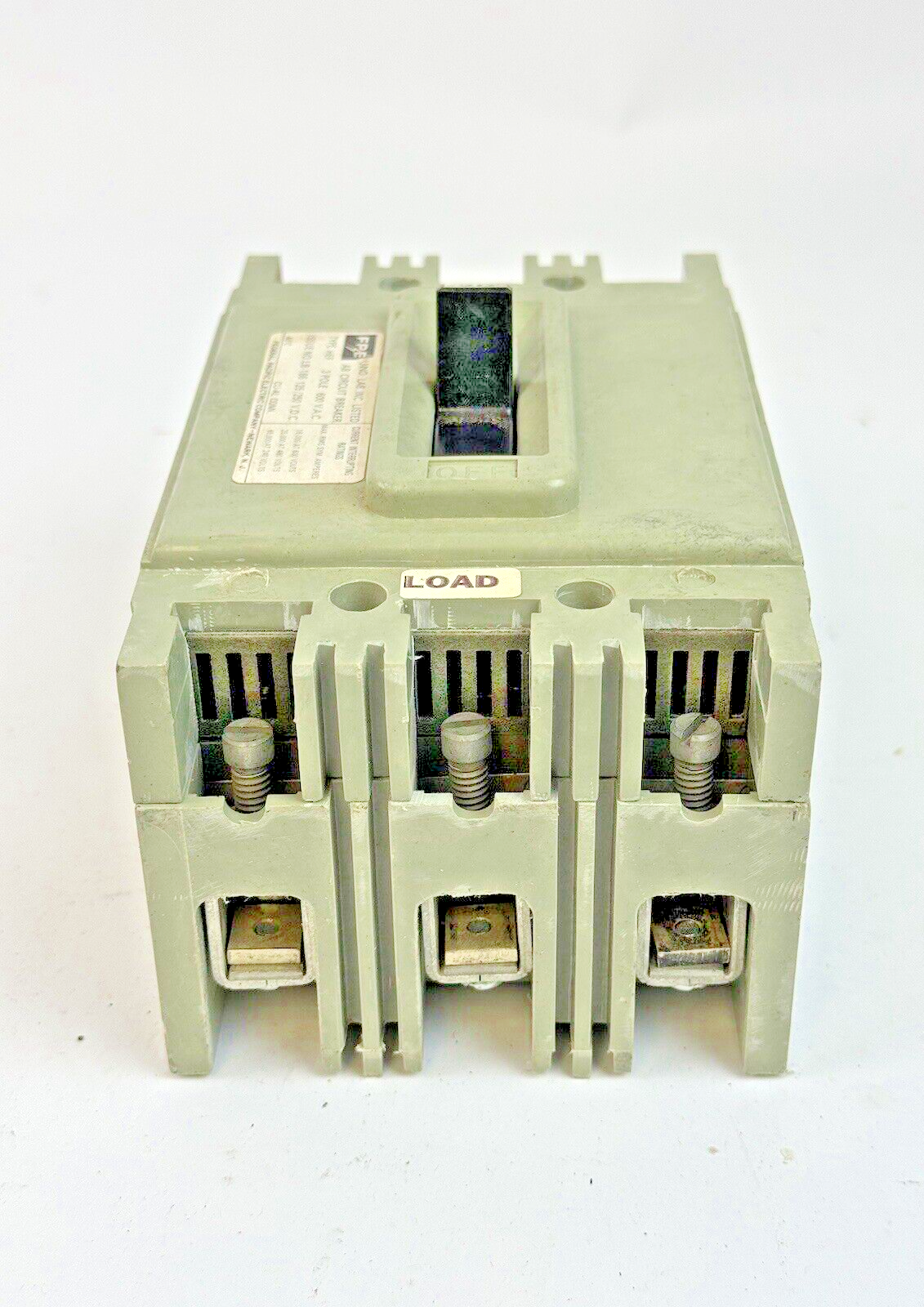 FPE - HEF631020 - CIRCUIT BREAKER - 3 POLE/240VAC/30A, LB-186 - NEW8