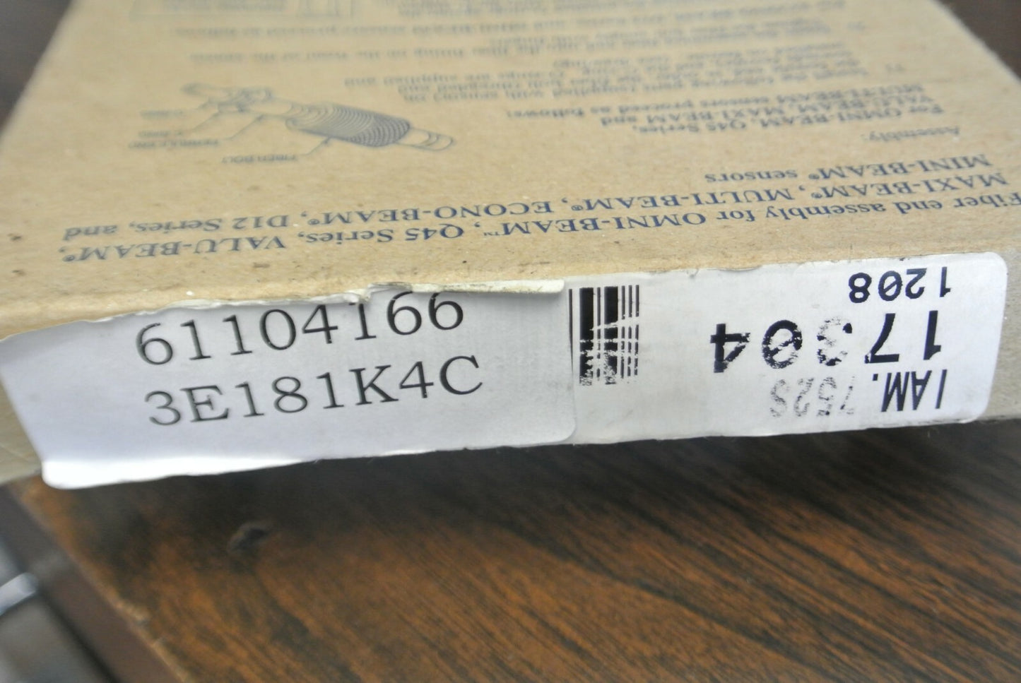 BANNER IAM.752S - FIBER-OPTIC CABLE w/ ANGLED PROBE - NEW SURPLUS6