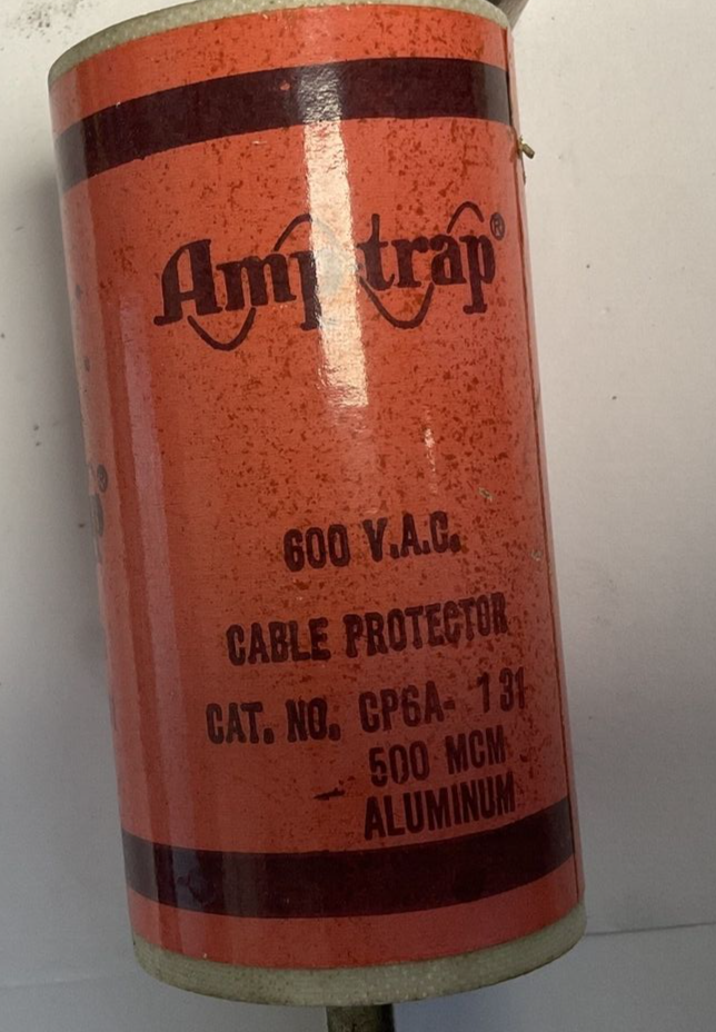 SHAWMUT CP6A-131 FUSE AMP TRAP CP6 500MCM 600VAC CABLE PROTECTOR5