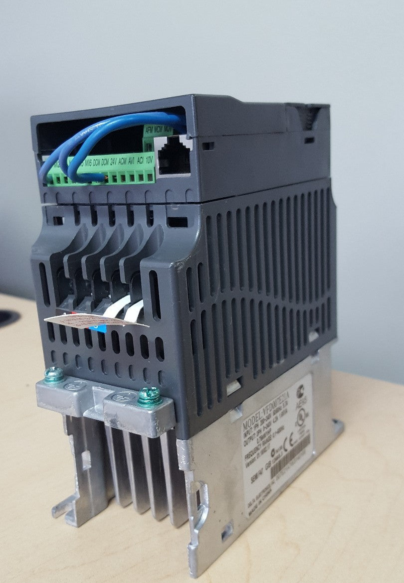 Delta Electronics VFD007E21A AC Motor Drive Inverter 1Ph 230V POWERFOIL X VFD-E3