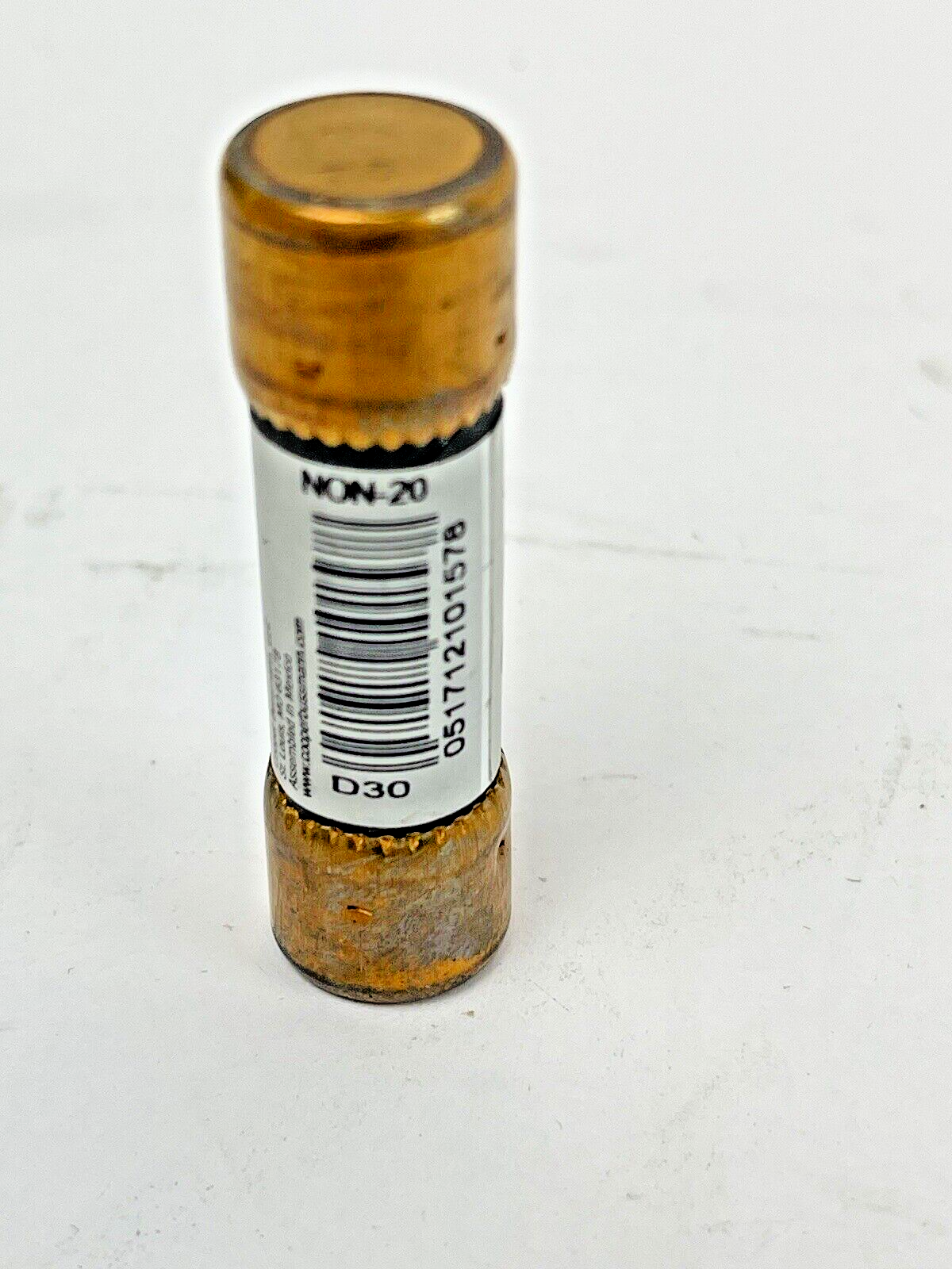 BUSSMANN EATON - LOT OF 10 - NON-20 - 20A 250V AC, K5, 2" FUSE - Cylindric4