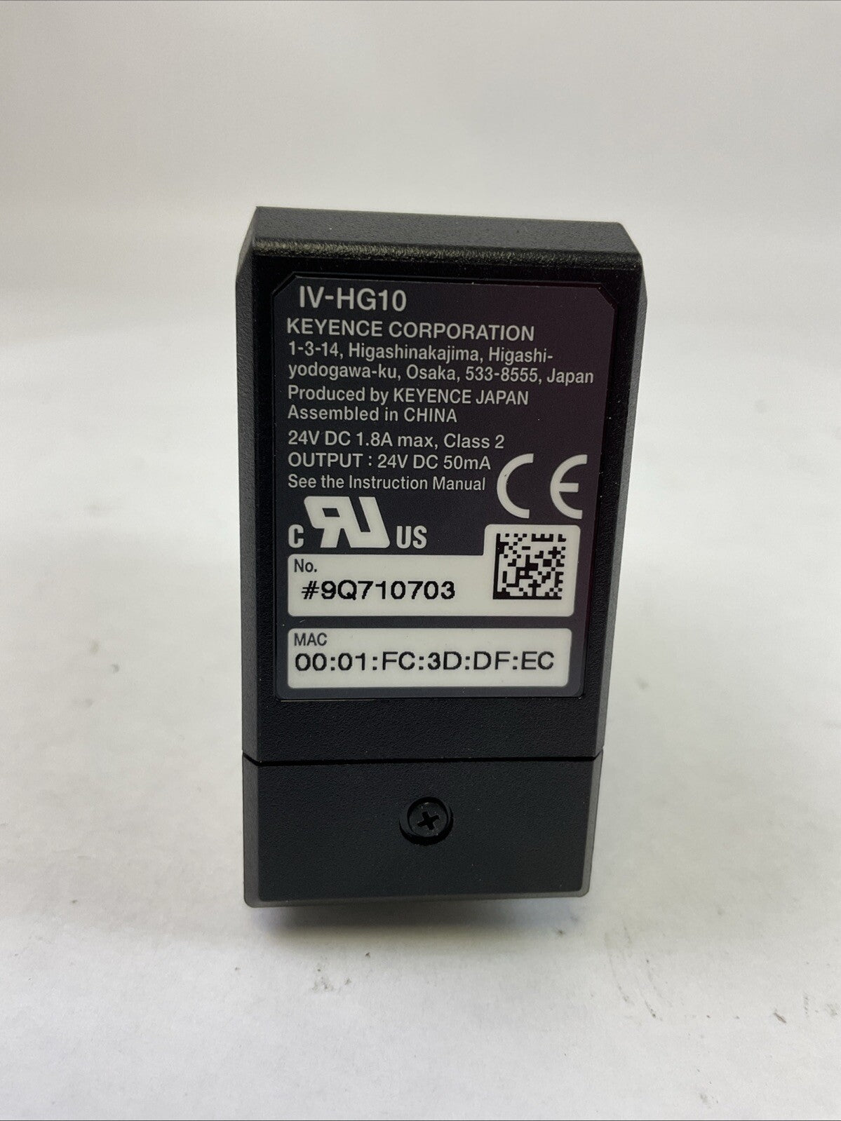 KEYENCE IV-HG10 SENSOR AMPLIFIER 24VDC5