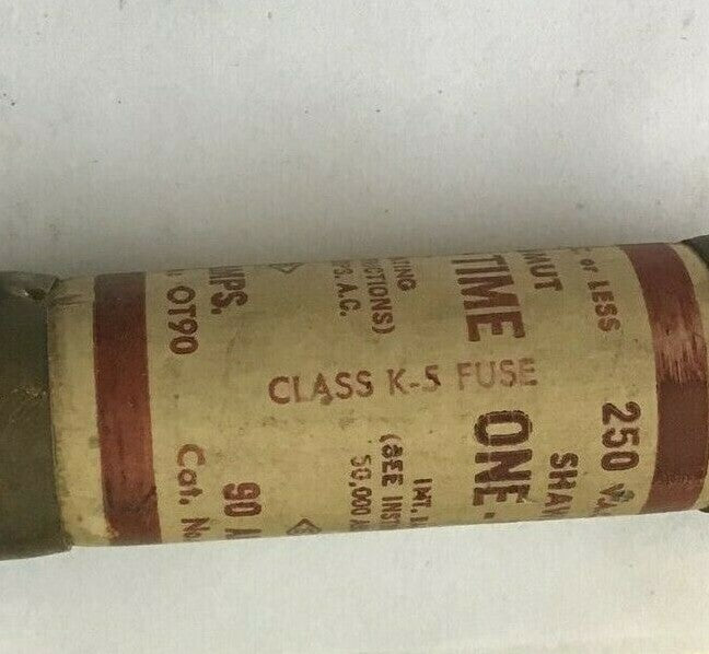 GOULD SHAWMUT OT90 ONE-TIME FUSE CLASS K-5 250VAC ****LOTOF2****3