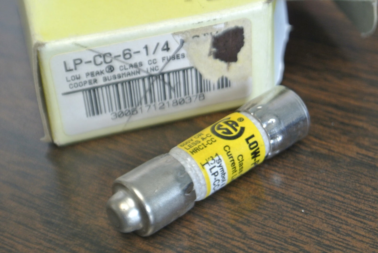 LOT of 3 / BUSS LP-CC-6-1/4 LOW-PEAK FUSE / 6-1/4A / 600VAC / NEW SURPLUS3