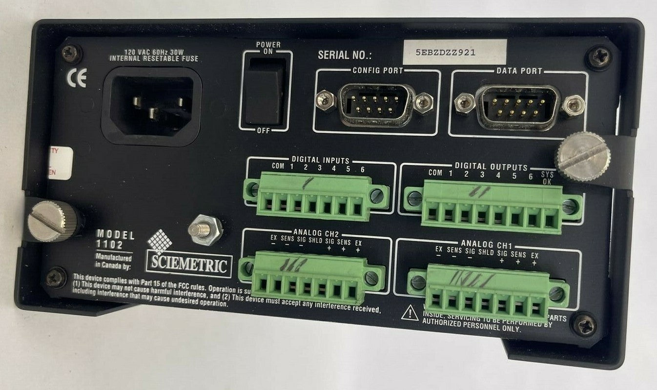 SCIEMETRIC MODEL 1102 SIGMETER 120VAC 60HZ 30W VER 6.05