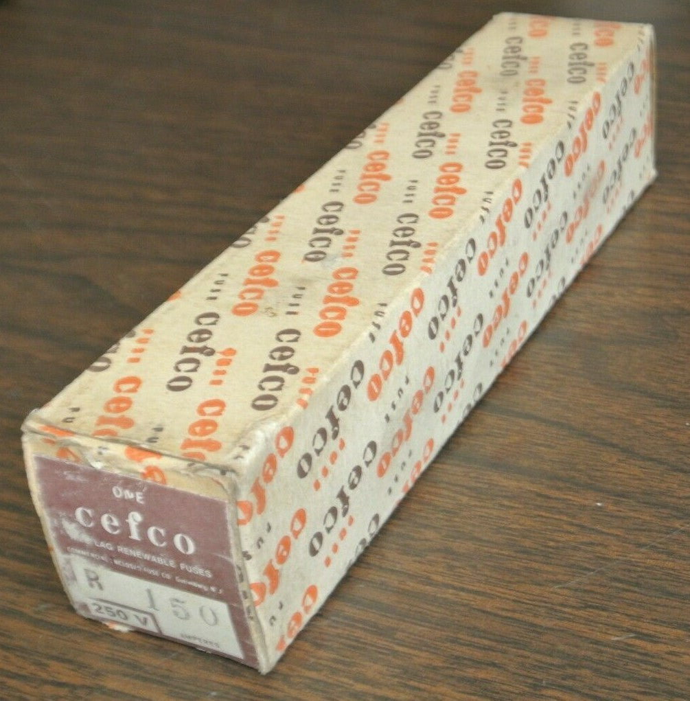 CEFCO R150 TIME LAG RENEWABLE FUSE / 250V / 150A / NEW SURPLUS / REN-150?5