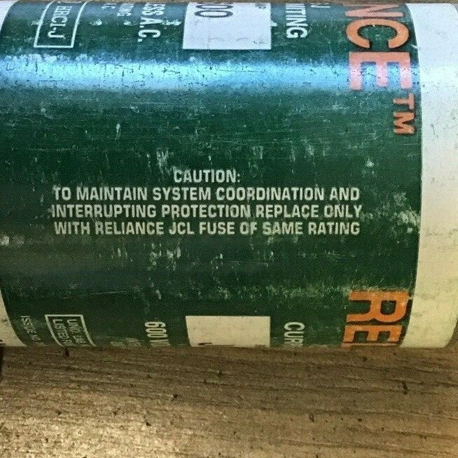 RELIANCE JCL 600 600V FUSE CLASS J CURRENT LIMITING FUSE4