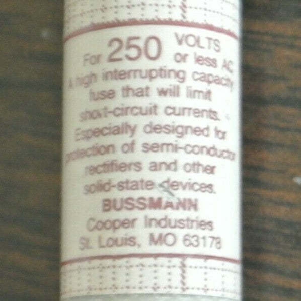 LOT of 9 / BUSSMANN / TRON KAX5 RECTIFIER FUSE / 5A / 250V / NEW SURPLUS3