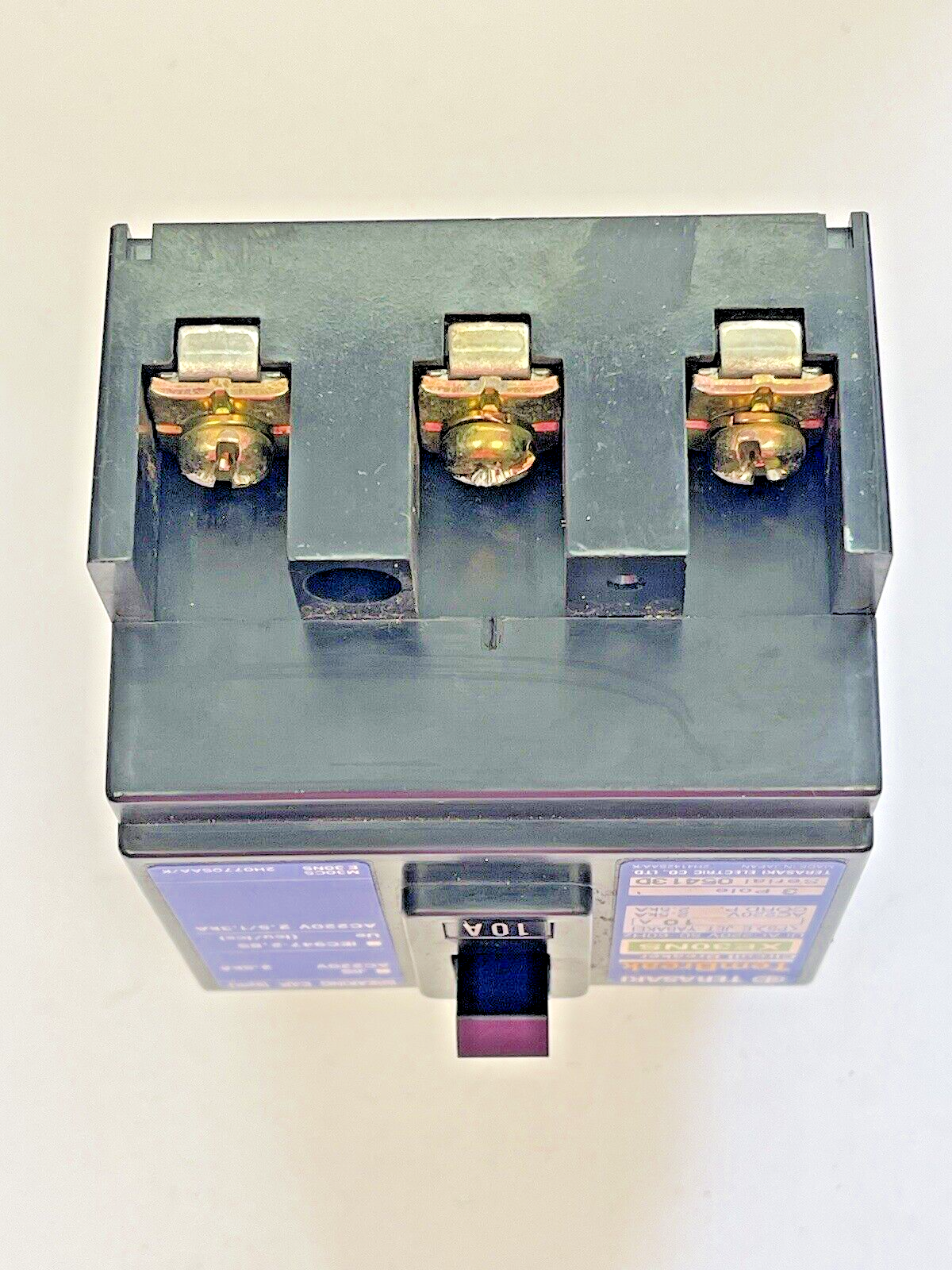 TERASAKI - XE30NS- CIRCUIT BREAKER - 3 POLE, 10 AMP, 50-60Hz, 220 VAC6