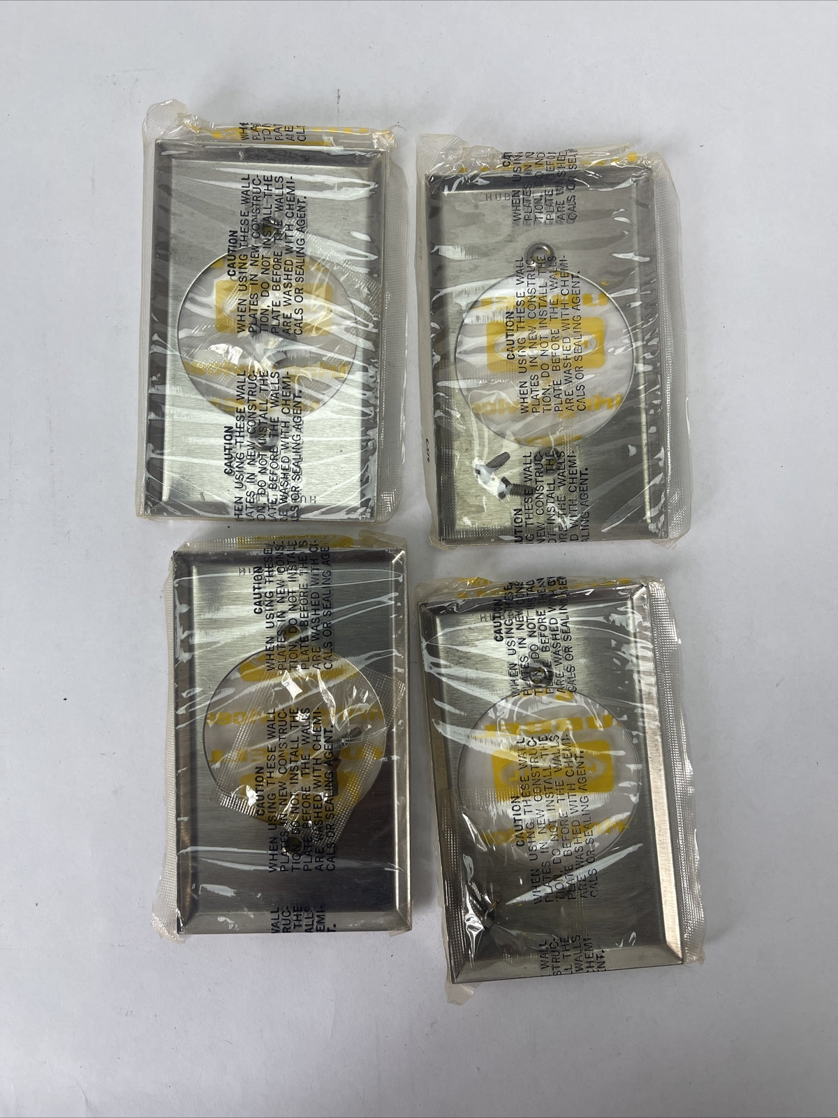 HUBBELL 9353 SINGLE PLATES STAINLESS STEEL (LOT OF 4)1