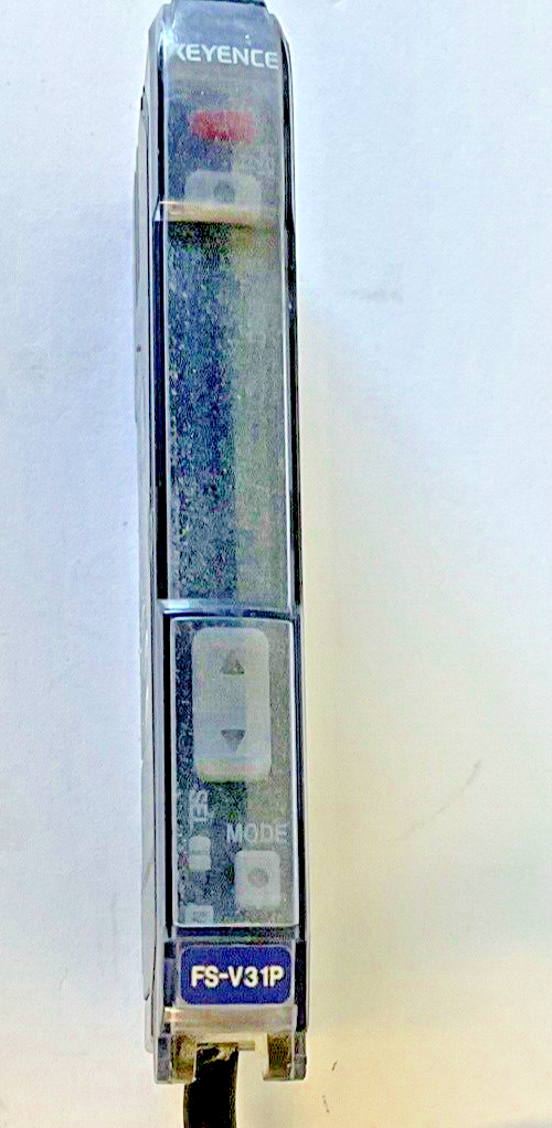 KEYENCE FS-V31P FIBER OPTIC PHOTOELECTRIC SENSOR 12-24VDC 30V 100MA **CORD CUT**4
