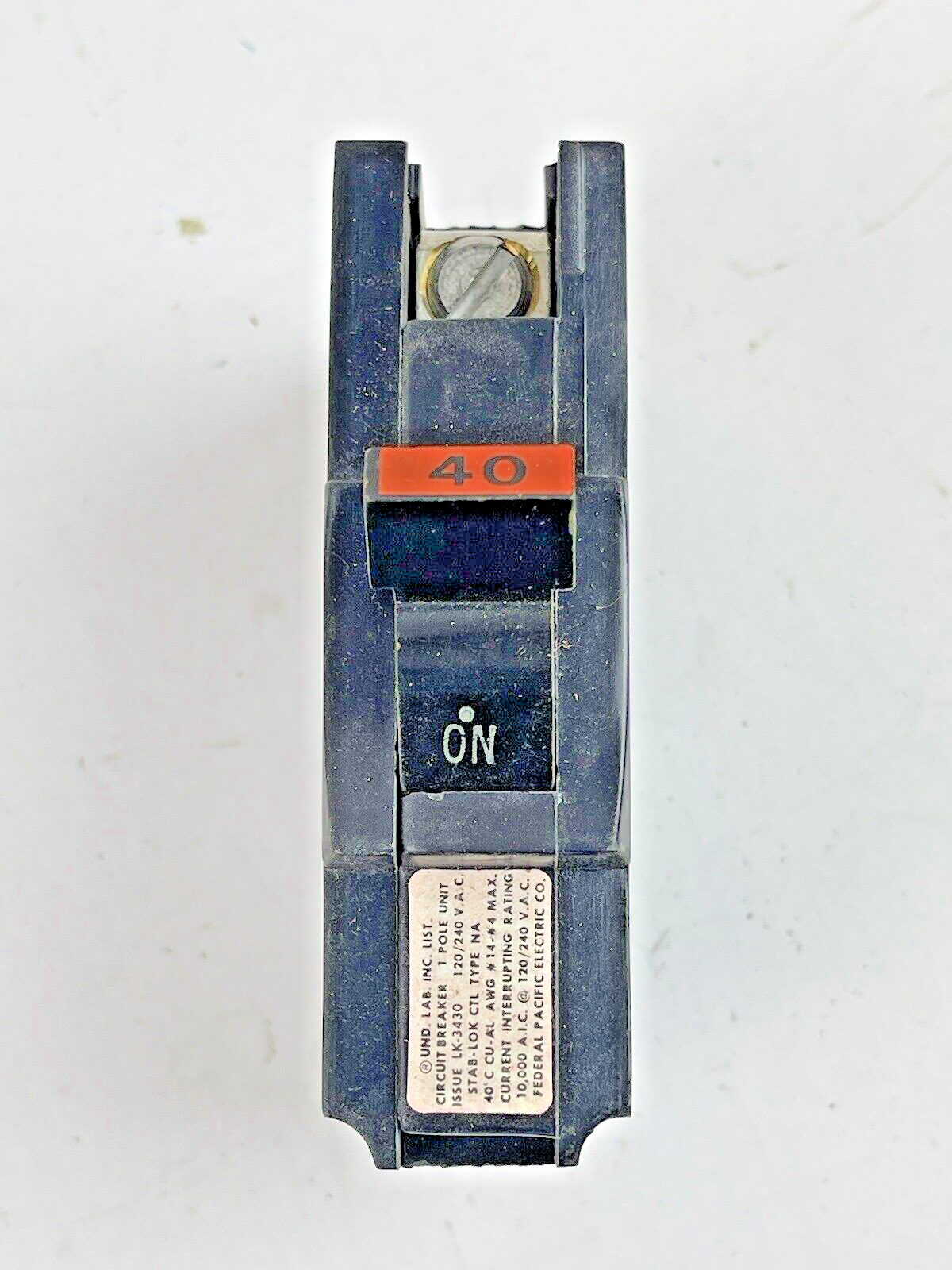 FEDERAL PACIFIC *BOX OF 9* STAB-LOK 40A, 1 POLE CIRCUIT BREAKERS3